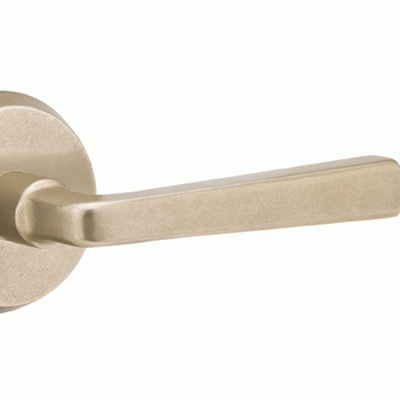 ##Antique Hardware## Sandcast Cimarron Lever With Disk Rosette