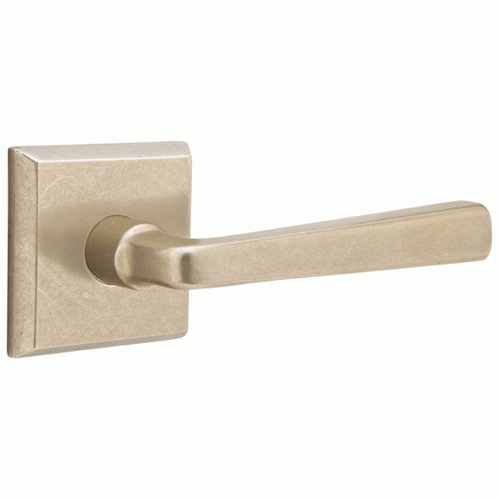 ##Antique Hardware## Sandcast Cimarron Lever With Square Rosette