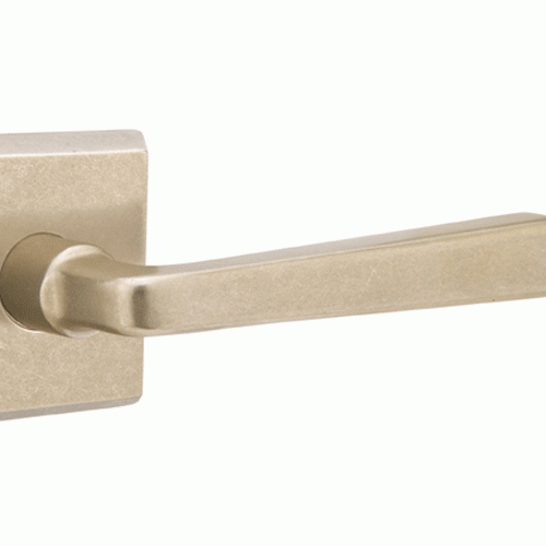 ##Antique Hardware## Sandcast Cimarron Lever With Square Rosette