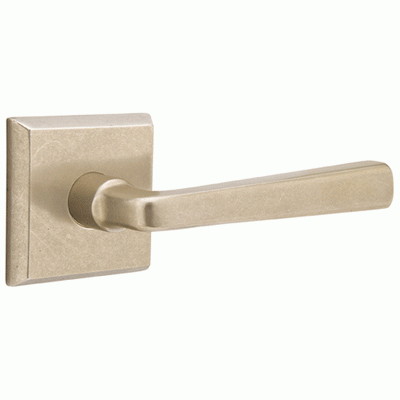 ##Antique Hardware## Sandcast Cimarron Lever With Square Rosette