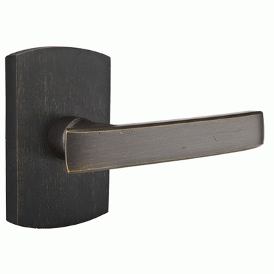 Antique Hardware Emtek Solid Brass Sandcast Yuma Lever With Rounded Rectangular Rosette EMTEK LEVER DOOR KNOB