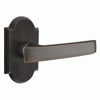 Antique Hardware Emtek Solid Brass Sandcast Yuma Lever With Arched Rosette EMTEK LEVER DOOR KNOB