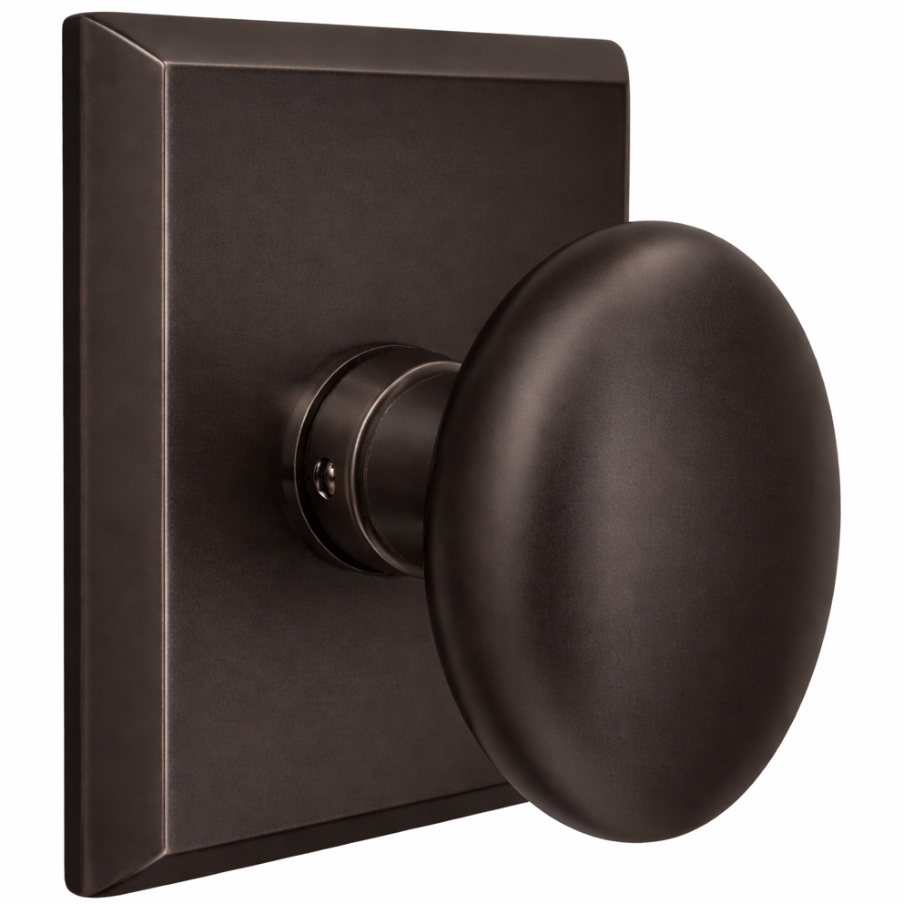 ##Antique Hardware## Magnifique® Rectangular Door Set with Brass Egg Knobs (Several Finishes Available)