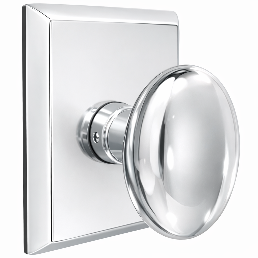 ##Antique Hardware## Magnifique® Rectangular Door Set with Brass Egg Knobs (Several Finishes Available)