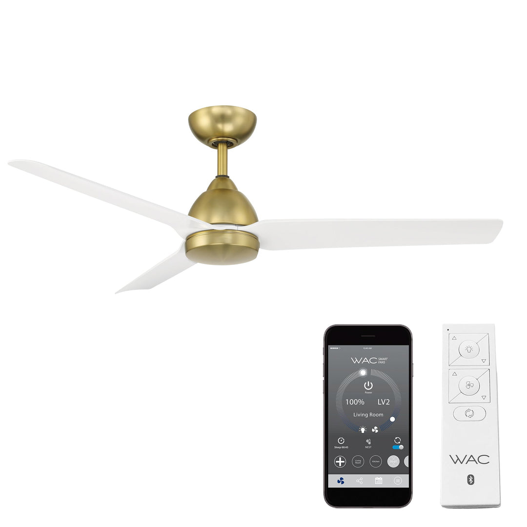 ##Antique Hardware## Mocha 3-Blade Smart Ceiling Fan
