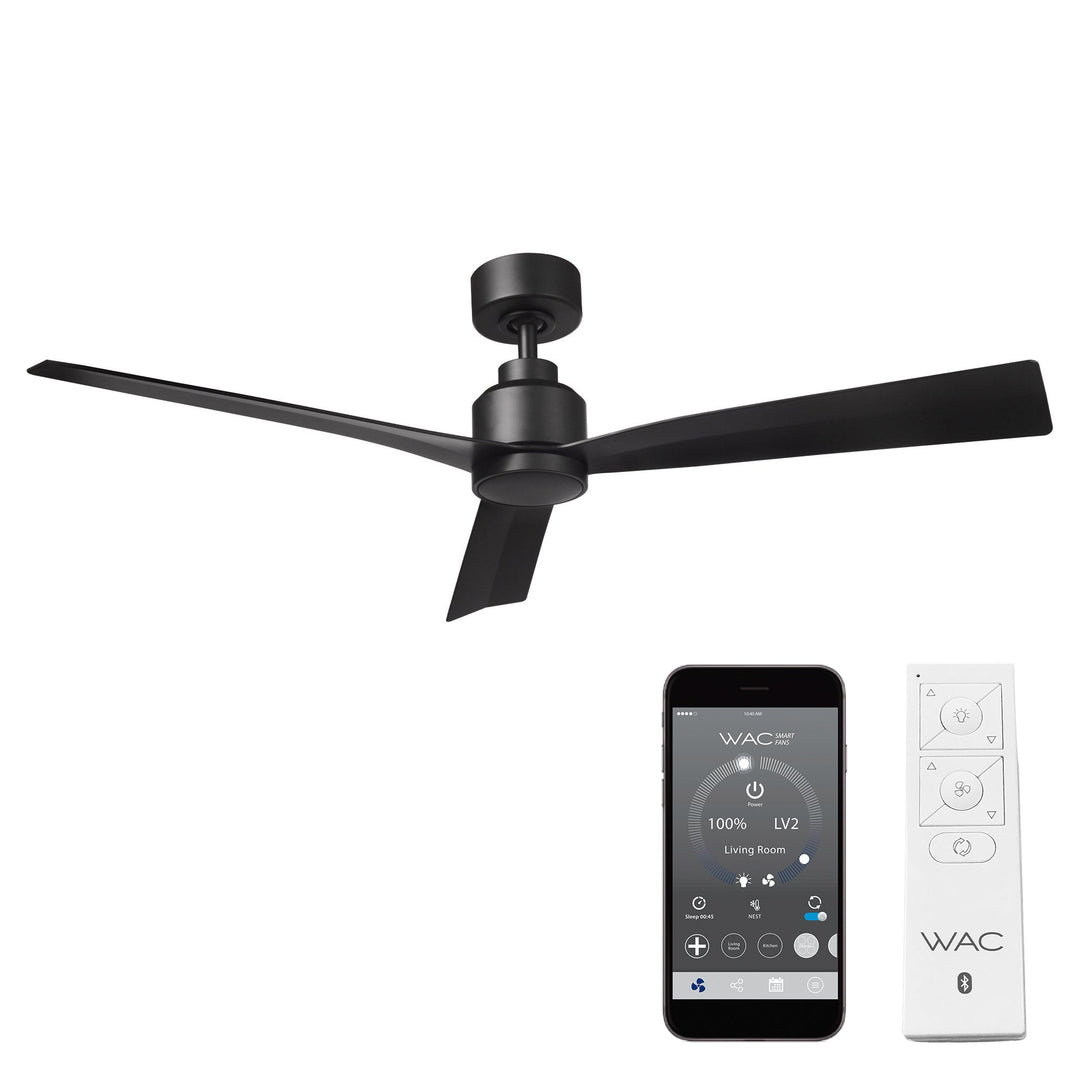 ##Antique Hardware## Clean 3-Blade Smart Ceiling Fan