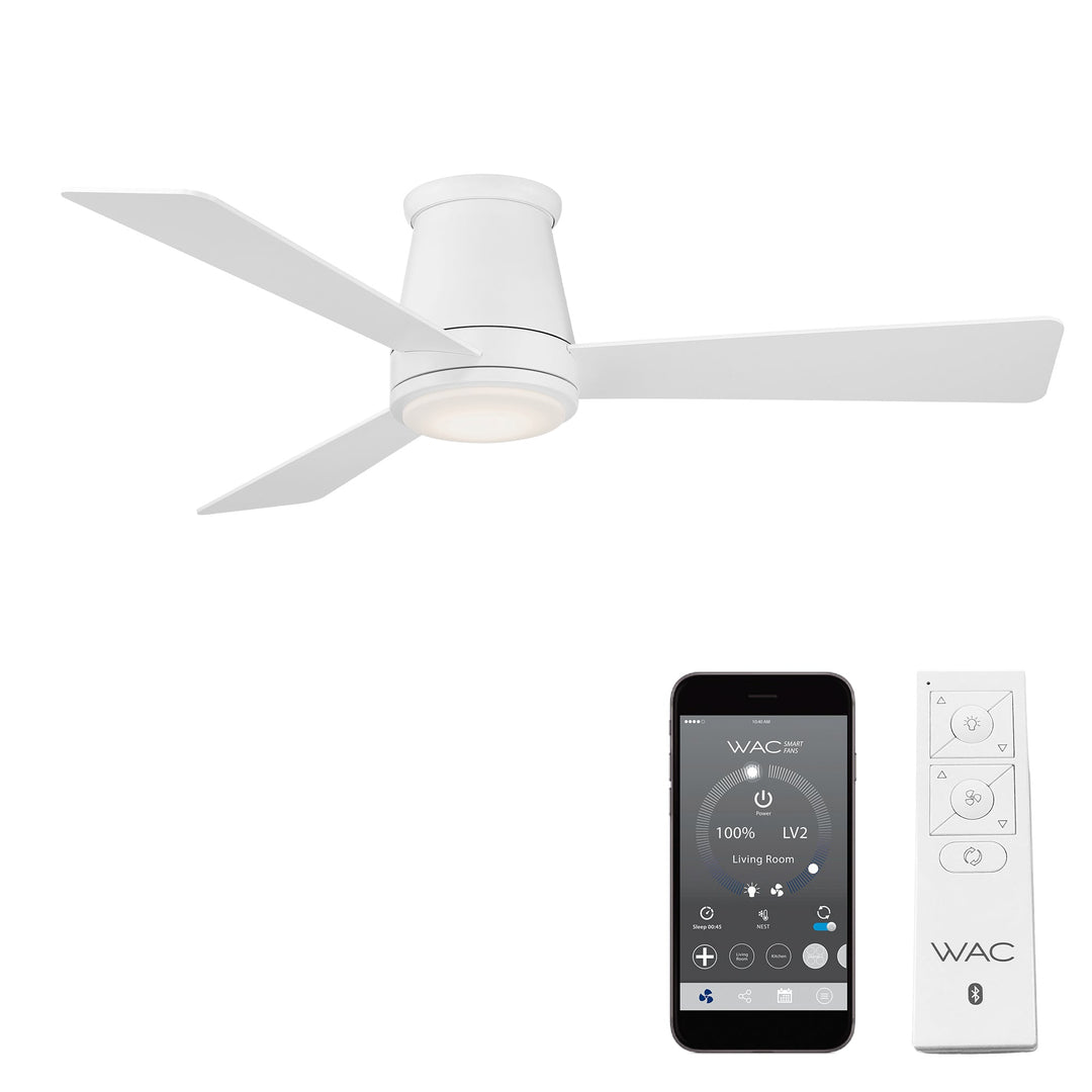 ##Antique Hardware## Hug 3-Blade Smart Flush Mount Ceiling Fan