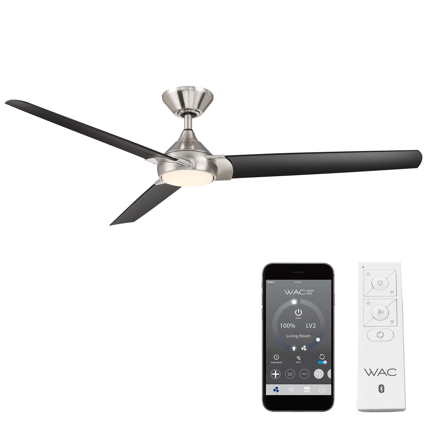 ##Antique Hardware## Zelda 3-Blade LED Smart Ceiling Fan