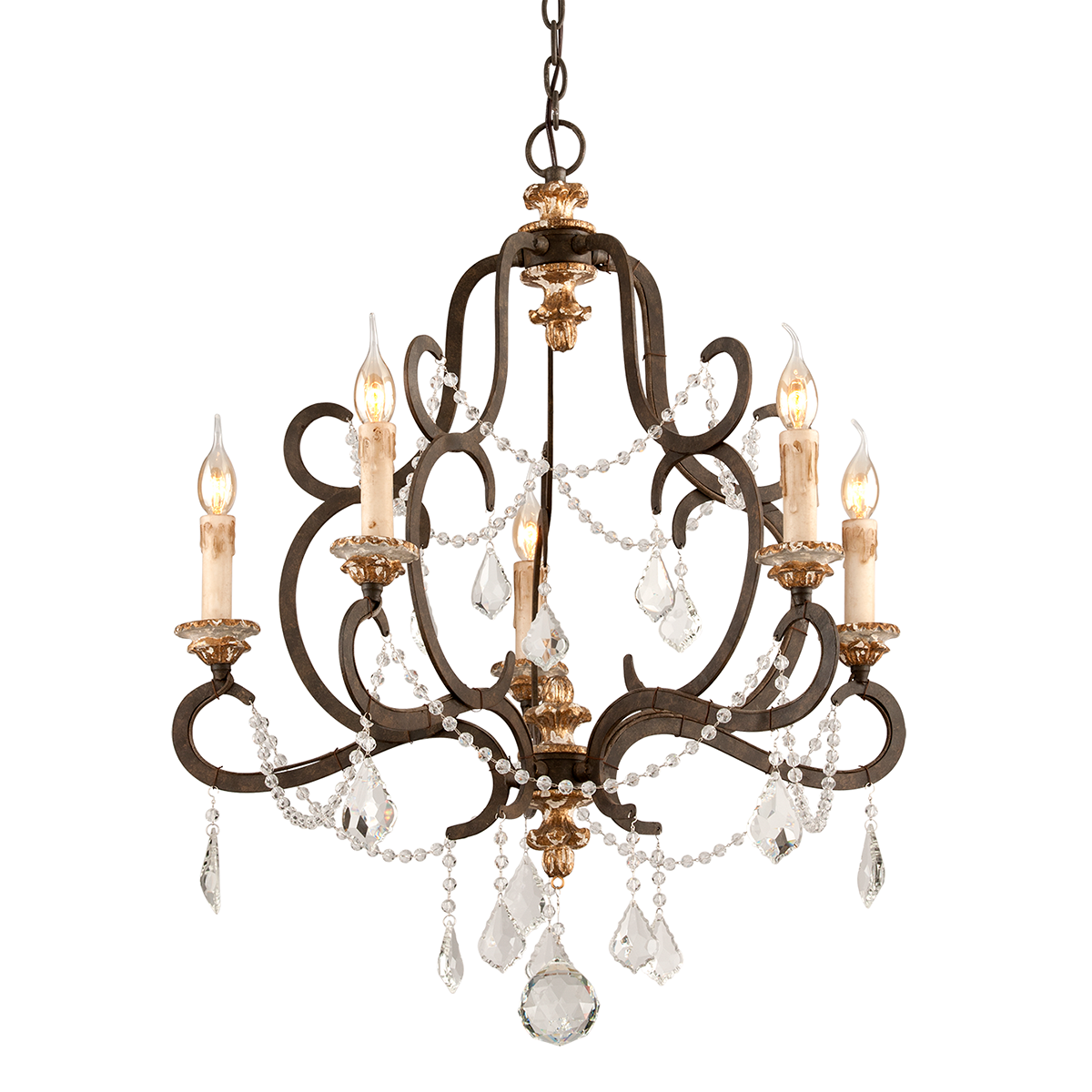 ##Antique Hardware## Bordeaux Chandelier