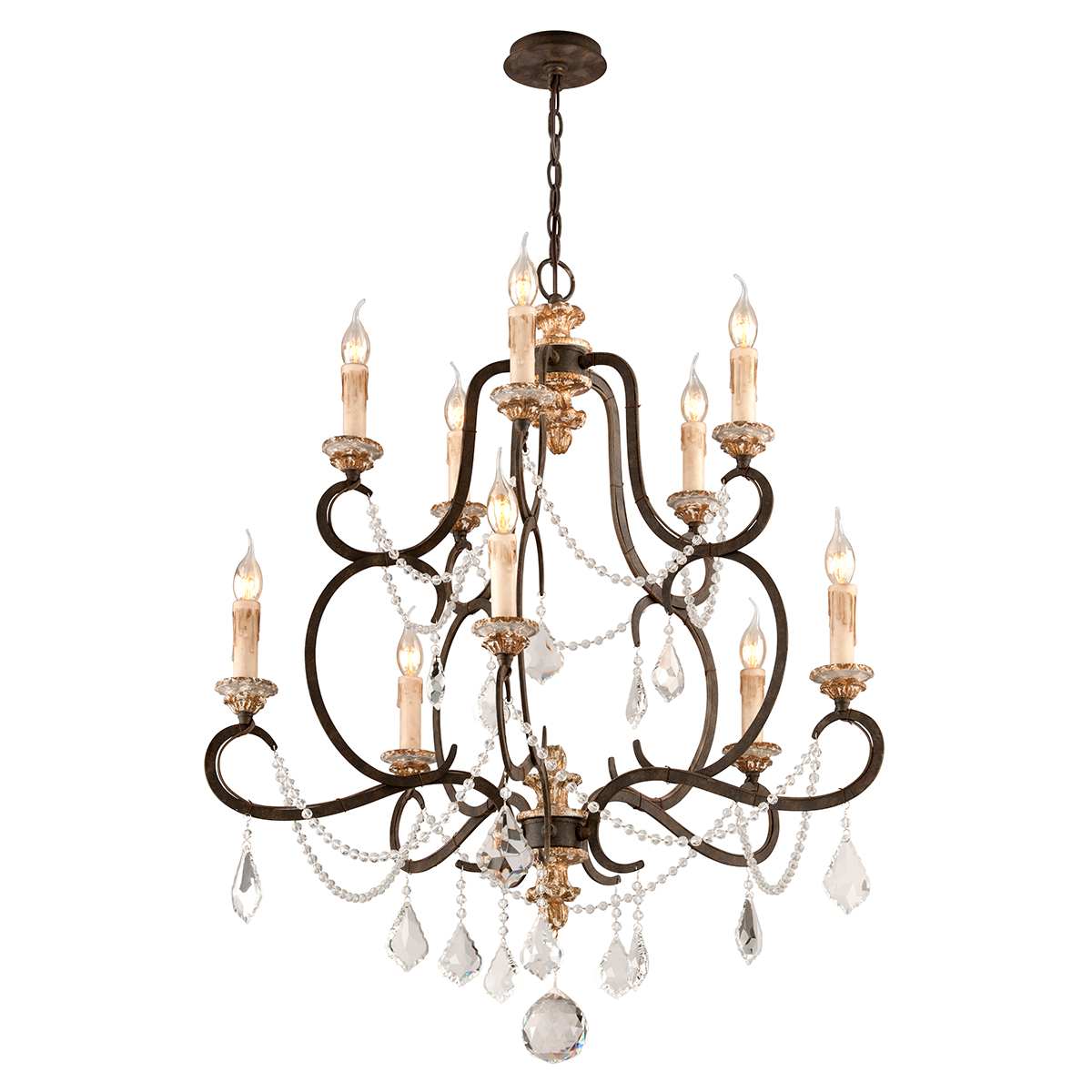 ##Antique Hardware## Bordeaux Chandelier