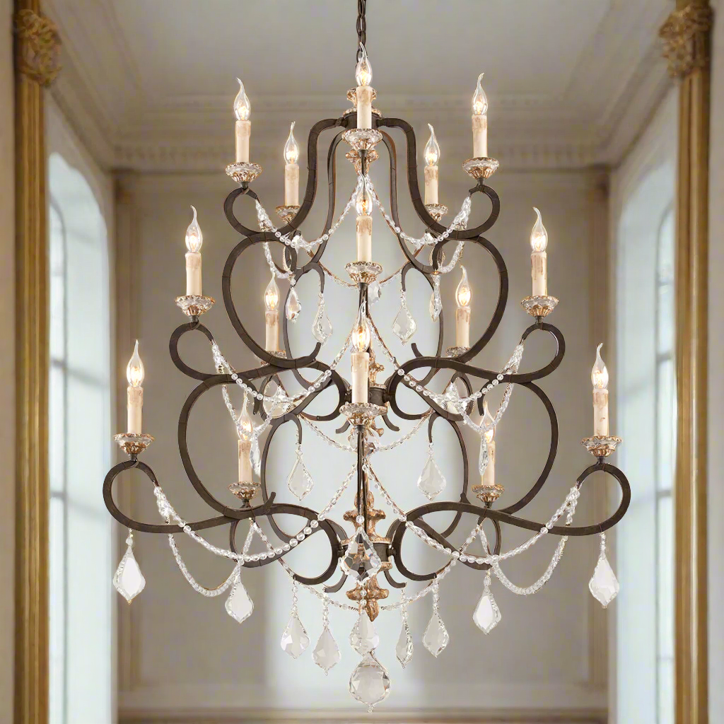 ##Antique Hardware## Bordeaux Chandelier