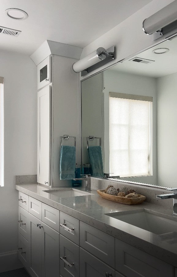 ##Antique Hardware## Foster 1 Light Polished Chrome Bathroom Vanity