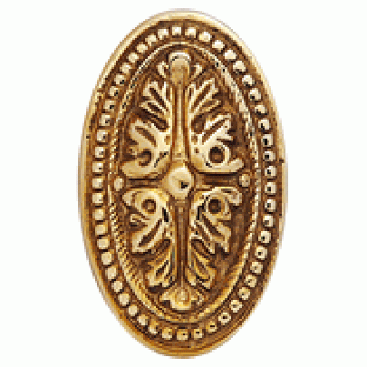 ##Antique Hardware## Maltesia Flower Rosette Door Set with Avalon Oval Door Knobs (Several Finishes Available)