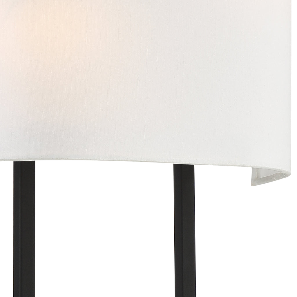 ##Antique Hardware## Fremont 2 Light Black Forged Sconce