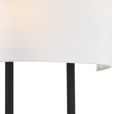 ##Antique Hardware## Fremont 2 Light Black Forged Sconce