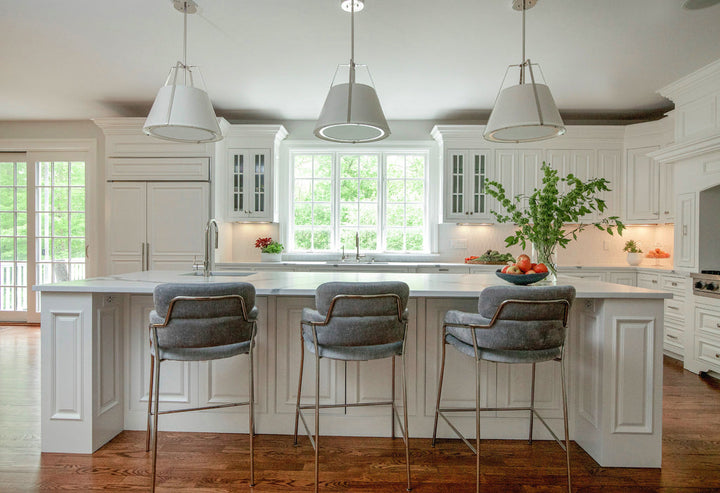 ##Antique Hardware## Fulton 3 Light Polished Nickel Chandelier