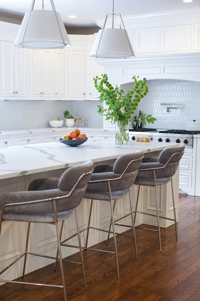 ##Antique Hardware## Fulton 3 Light Polished Nickel Chandelier