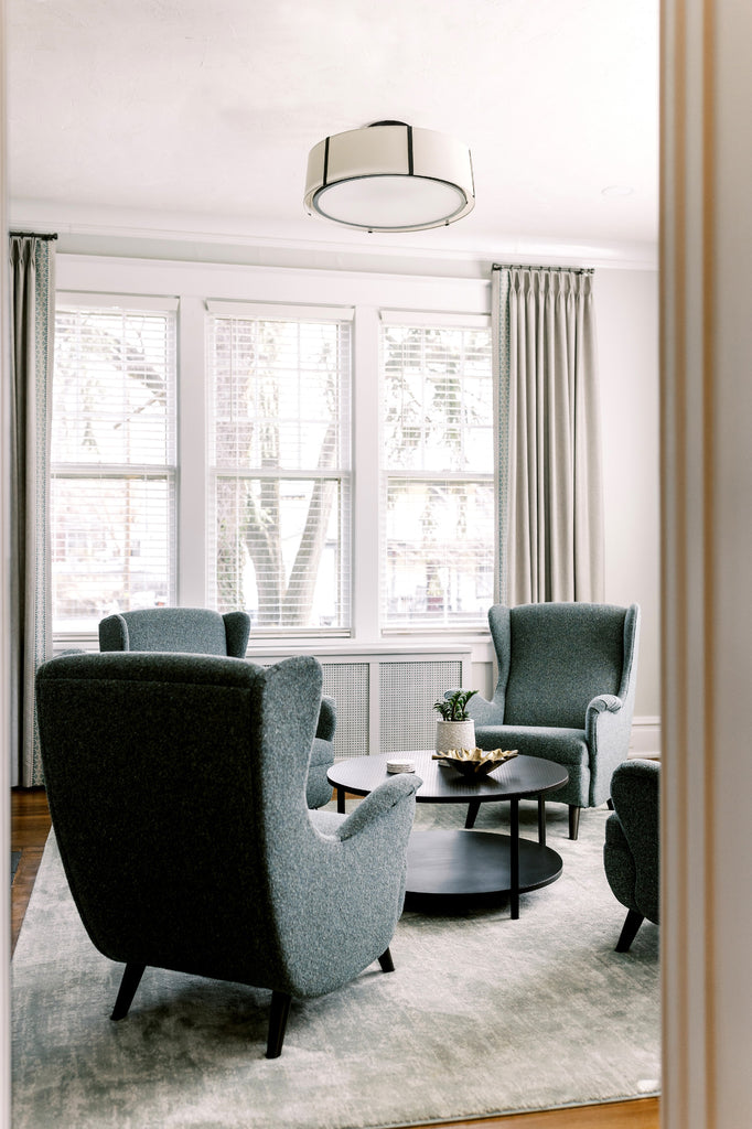 ##Antique Hardware## Fulton 6 Light Matte Black Chandelier