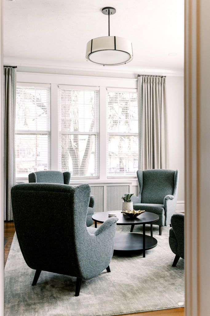 ##Antique Hardware## Fulton 6 Light Matte Black Chandelier