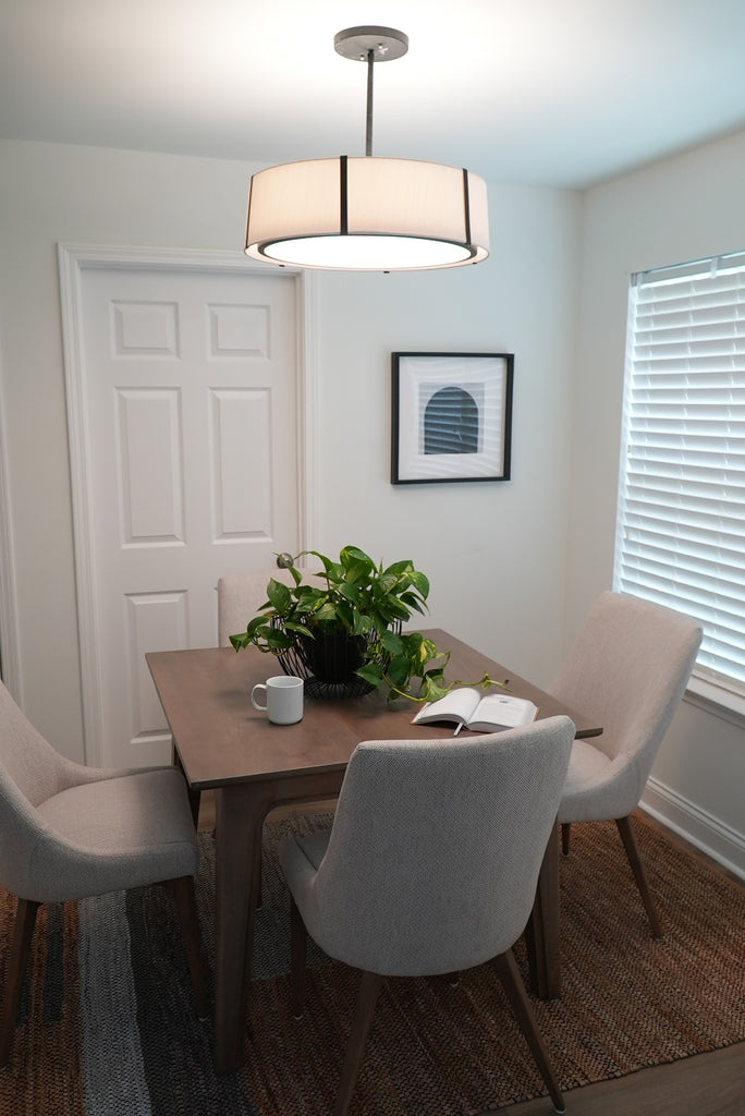 ##Antique Hardware## Fulton 6 Light Matte Black Chandelier