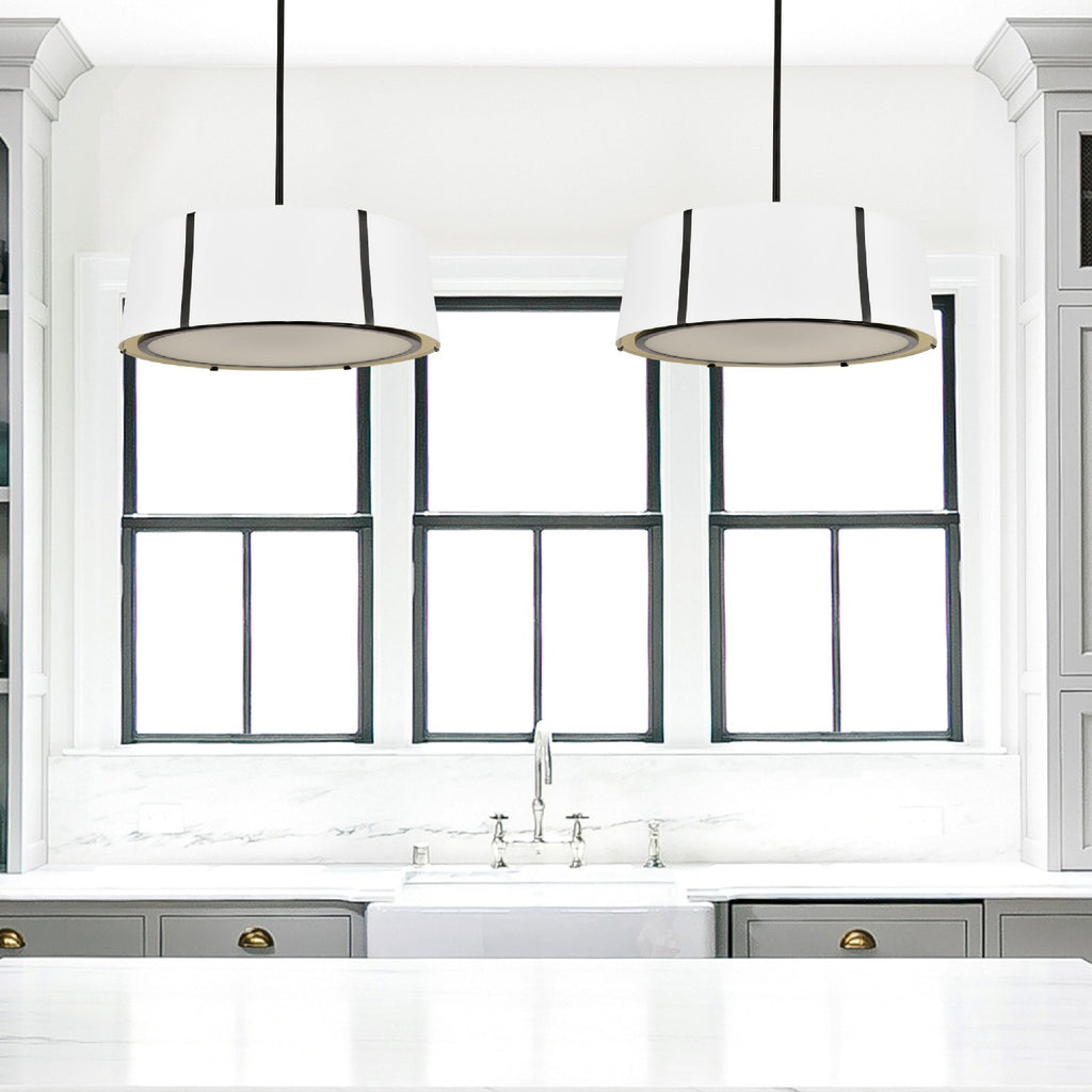 ##Antique Hardware## Fulton 6 Light Matte Black Chandelier