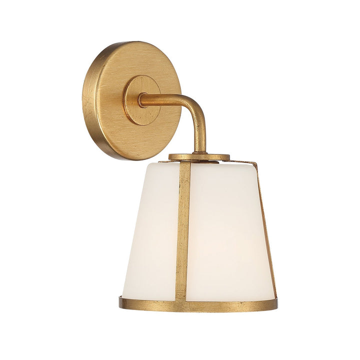 ##Antique Hardware## Fulton 1 Light Antique Gold Bathroom Vanity