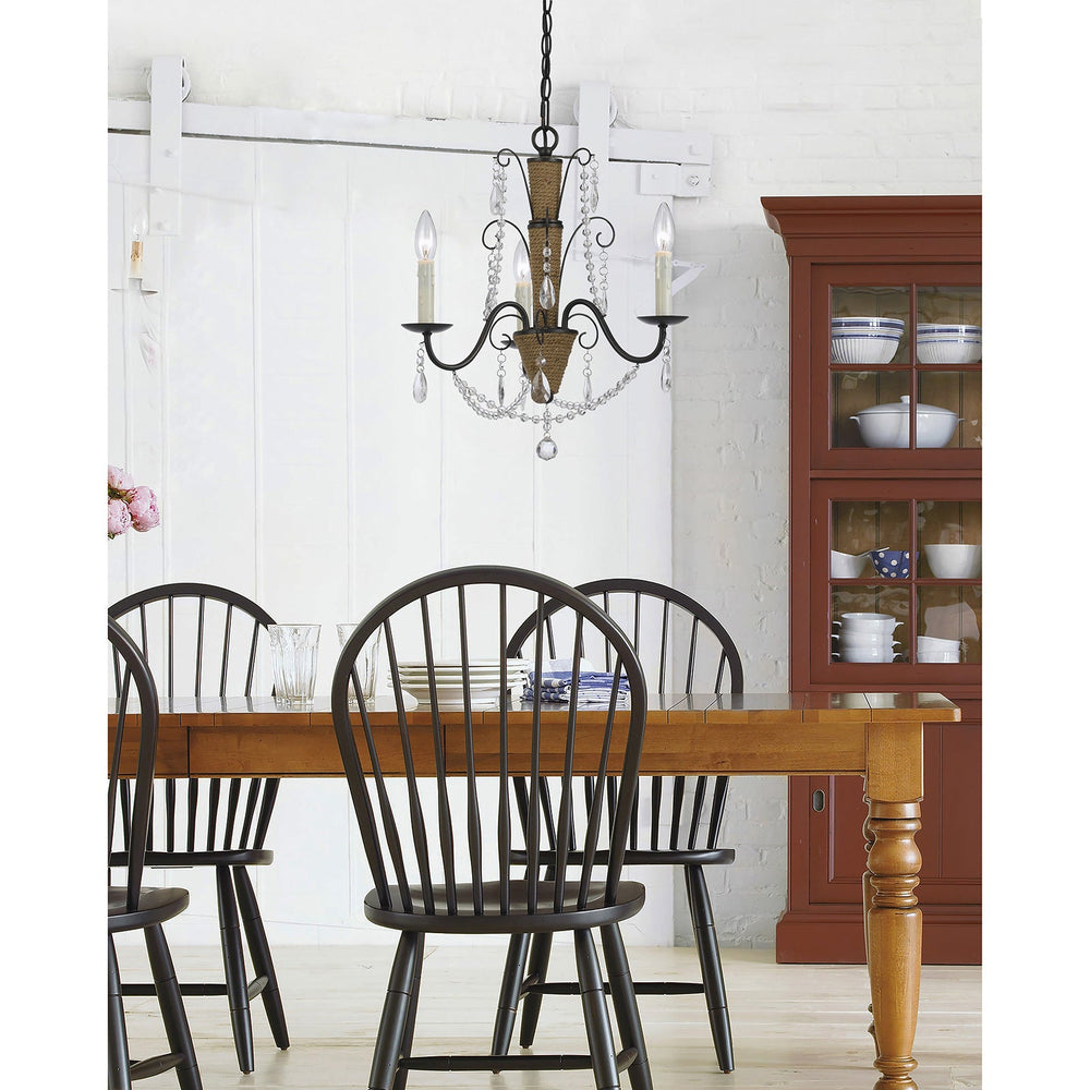 ##Antique Hardware## 60W X 3 ANTIGO CHANDELIER