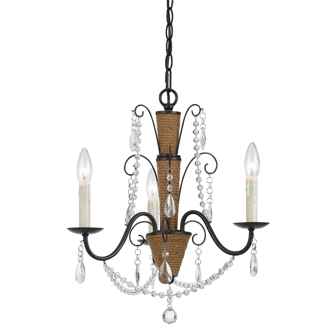 ##Antique Hardware## 60W X 3 ANTIGO CHANDELIER