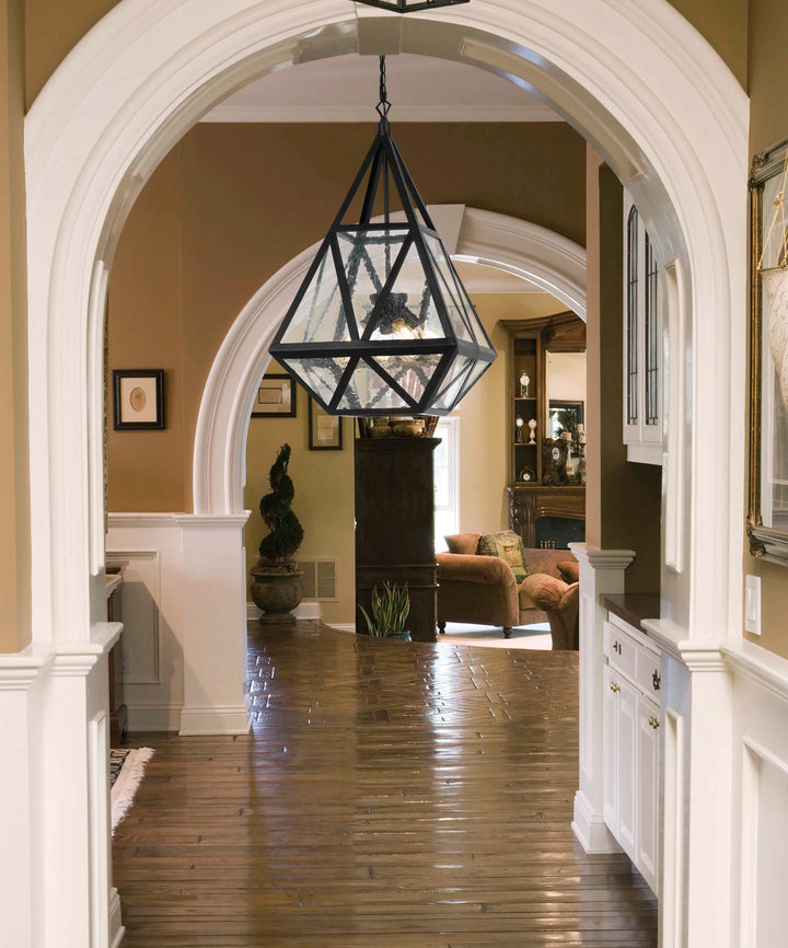 ##Antique Hardware## 60W X 4 TOWNSENDGLASS CHANDELIER (EDISON BULBS NOT INCLUDED)