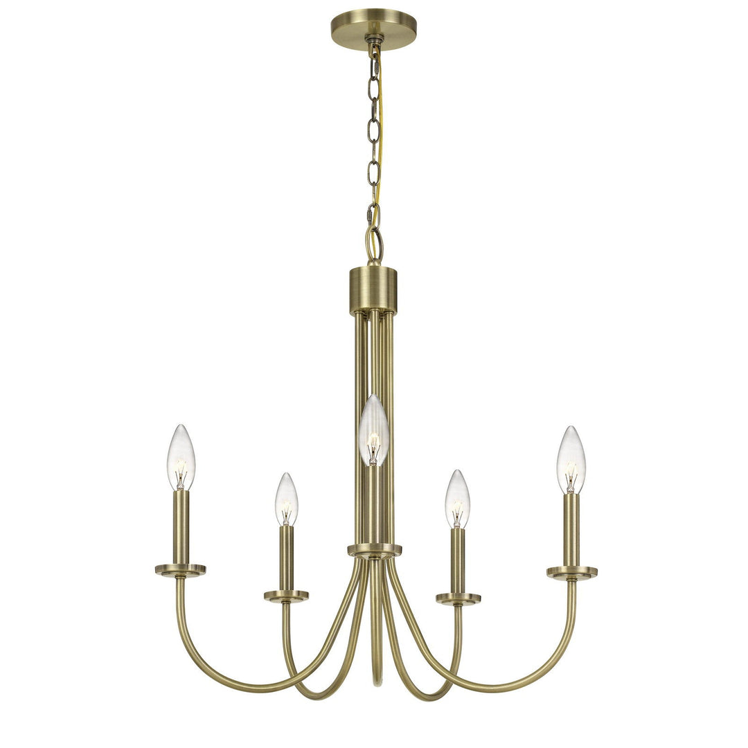 ##Antique Hardware## 60W X 5 SPIEZ METAL CHANDELIER