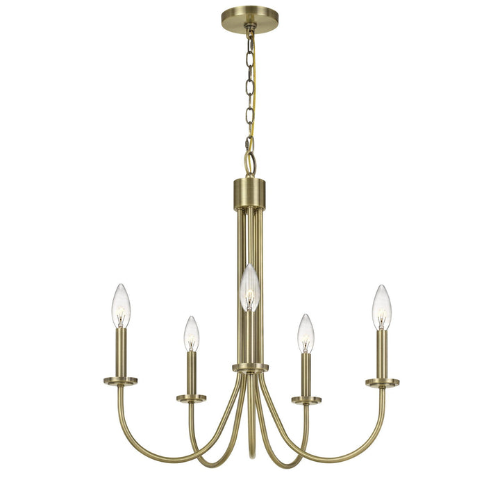 ##Antique Hardware## 60W X 5 SPIEZ METAL CHANDELIER