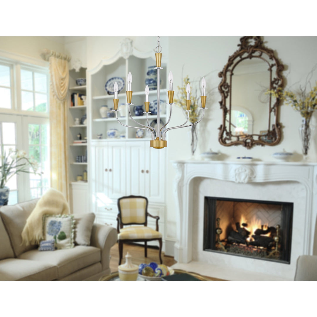 ##Antique Hardware## 60W X 4 WESTON METAL CHANDELIER