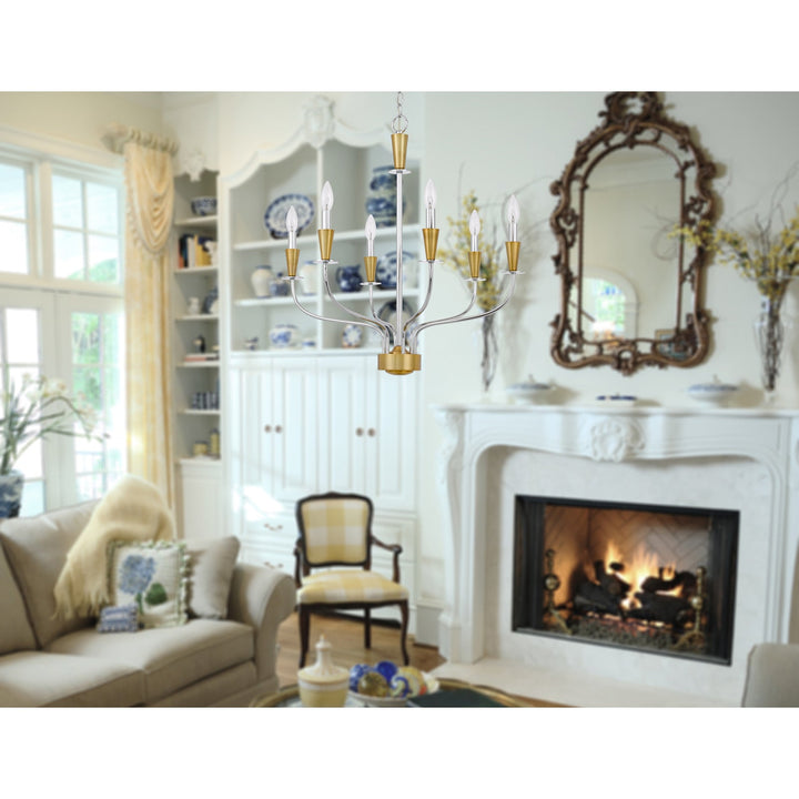 ##Antique Hardware## 60W X 4 WESTON METAL CHANDELIER