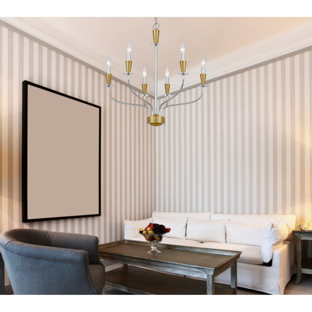 ##Antique Hardware## 60W X 4 WESTON METAL CHANDELIER