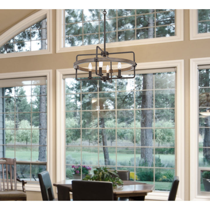 ##Antique Hardware## 60W X 4 RAWLINS METAL CHANDELIER