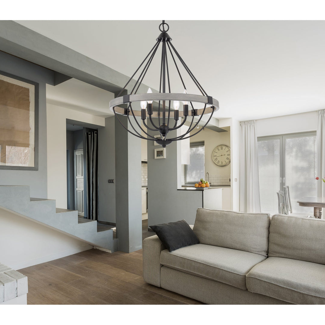 ##Antique Hardware## 60W X 4 SOMERSWORTH METAL CHANDELIER