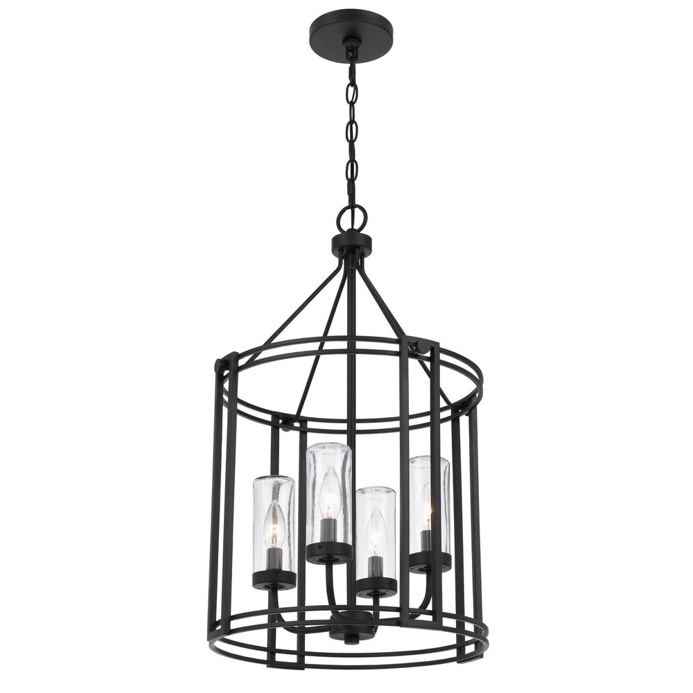 ##Antique Hardware## LUTON CAGE METAL CHANDELIER WITH GLASS SHADES