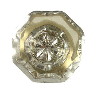 Antique Hardware 1 Inch Crystal Clear Octagon Old Town Cabinet and Furniture Knob ANTIQUE CABINET HARDWARE