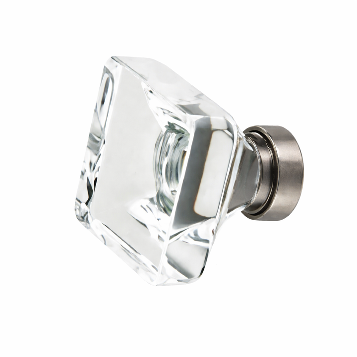 1 5/8 Inch Clear Crystal Glass Lido Cabinet & Furniture Knob