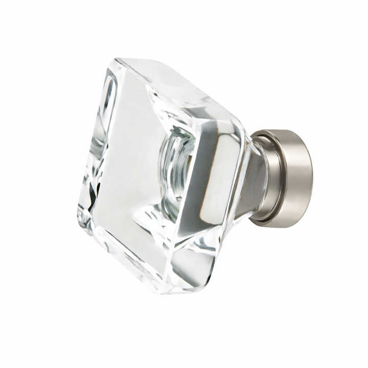 1 5/8 Inch Clear Crystal Glass Lido Cabinet & Furniture Knob