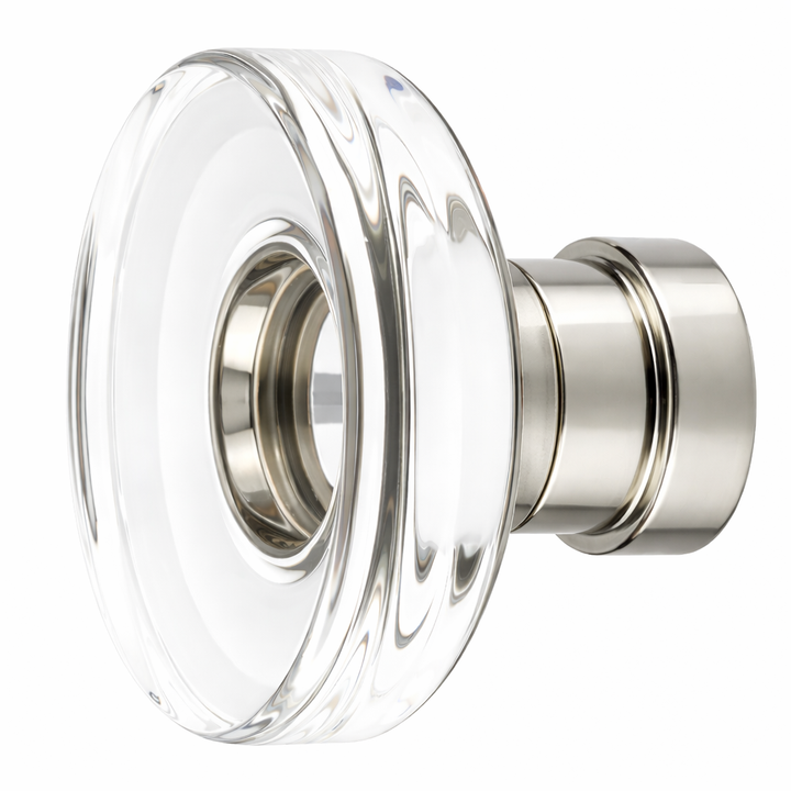 1 1/4 Inch Clear Crystal Glass Grayson Cabinet & Furniture Knob