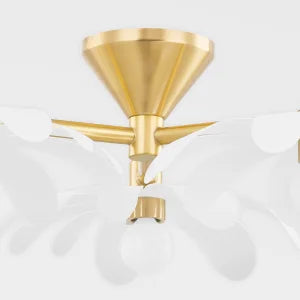 ##Antique Hardware## Twiggy Semi Flush