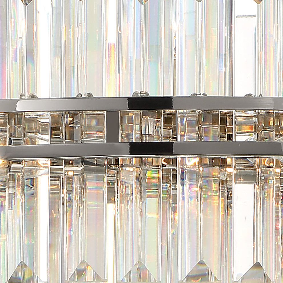 ##Antique Hardware## Hayes 16 Light Polished Nickel Chandelier