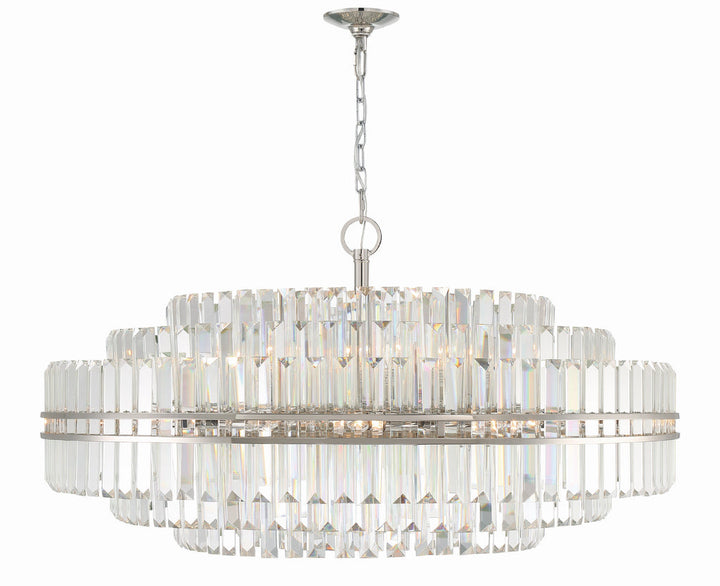 ##Antique Hardware## Hayes 32 Light Polished Nickel Chandelier