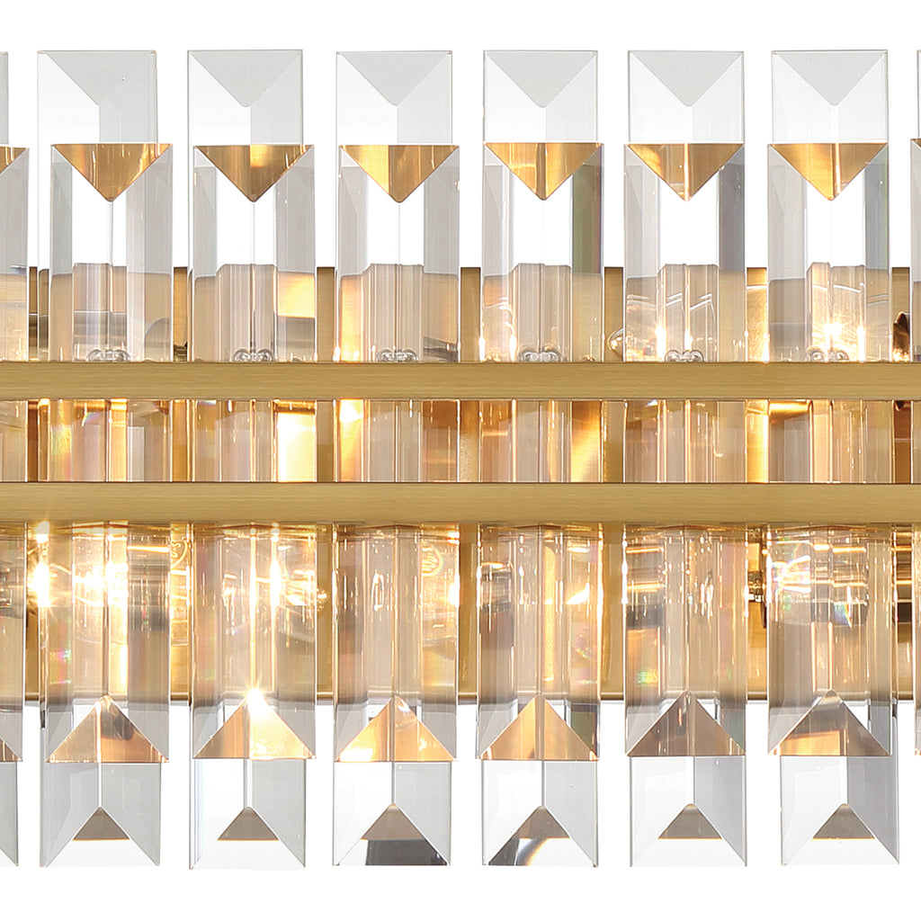 ##Antique Hardware## Hayes 4 Light Aged Brass Bathroom Vanity