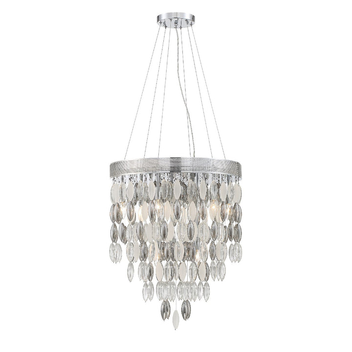 ##Antique Hardware## Hudson 9 Light Polished Chrome Chandelier
