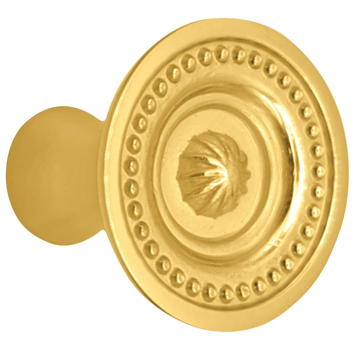1 1/2 inch Beaded Imperial Cabinet Knob (Several Finishes Available)
