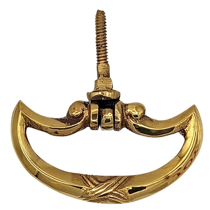 Antique Hardware 2 1/2 Inch by 1 1/4 Inch Crescent Cross Drop Pull DROP PULL