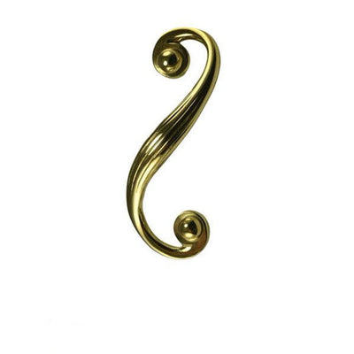 Antique Hardware 7 1/2 Inch Solid Brass Swirl Cabinet Pull OVERSIZE PULL