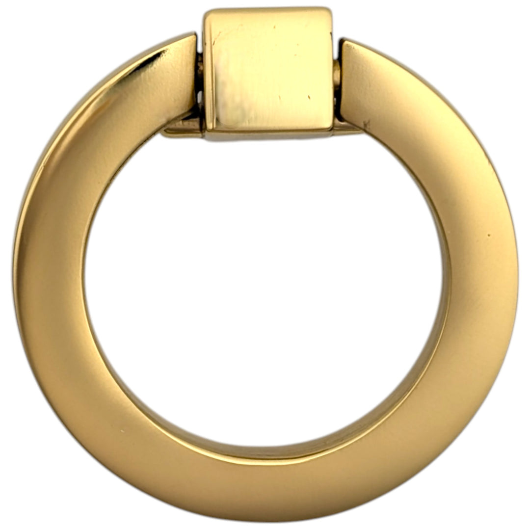 ##Antique Hardware## 2 1/2 Inch Mission Style Solid Brass Drawer Ring Pull (Several Finishes Available)